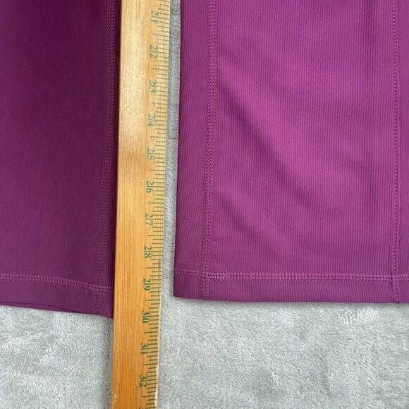32 Degrees Cool Womens Small Purple Ribbed Wide-Leg Stretch Pants   d0210 - Picture 4 of 9
